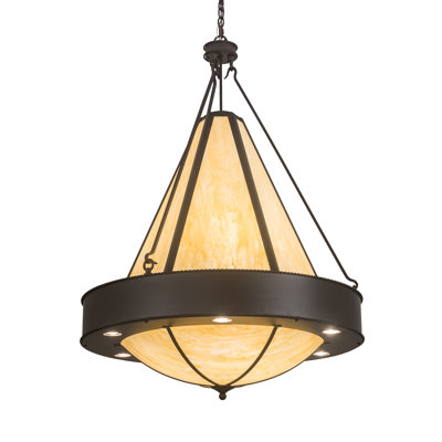 48" Wide Obsidian Pendant