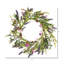Couronne de 24 po lilas mauve artificielle.