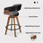 Joeanne Faux Leather Swivel 26'' Counter Stool-1384594850