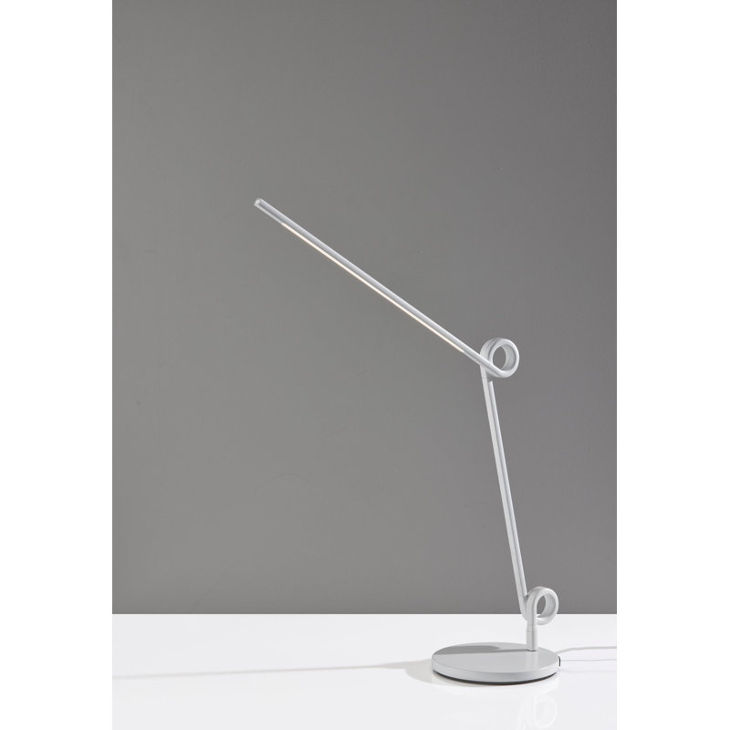 Lampe de bureau à DEL avec nœuds, Blanc, Blanc