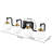 Bathroom Vanity Light Fixture with Opal White Glass Shades-412517999
