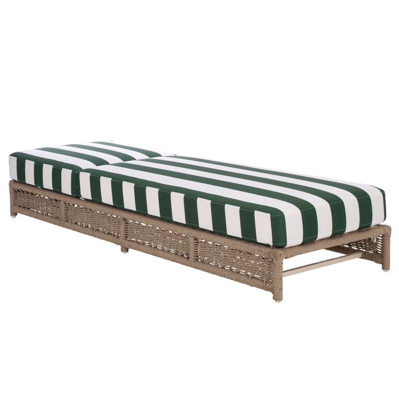 Callan Lounger, Hunter Green Stripe