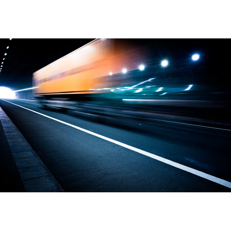 Motion Truck by Shansekala - Wrapped Canvas Print, 30cm H x 46cm W