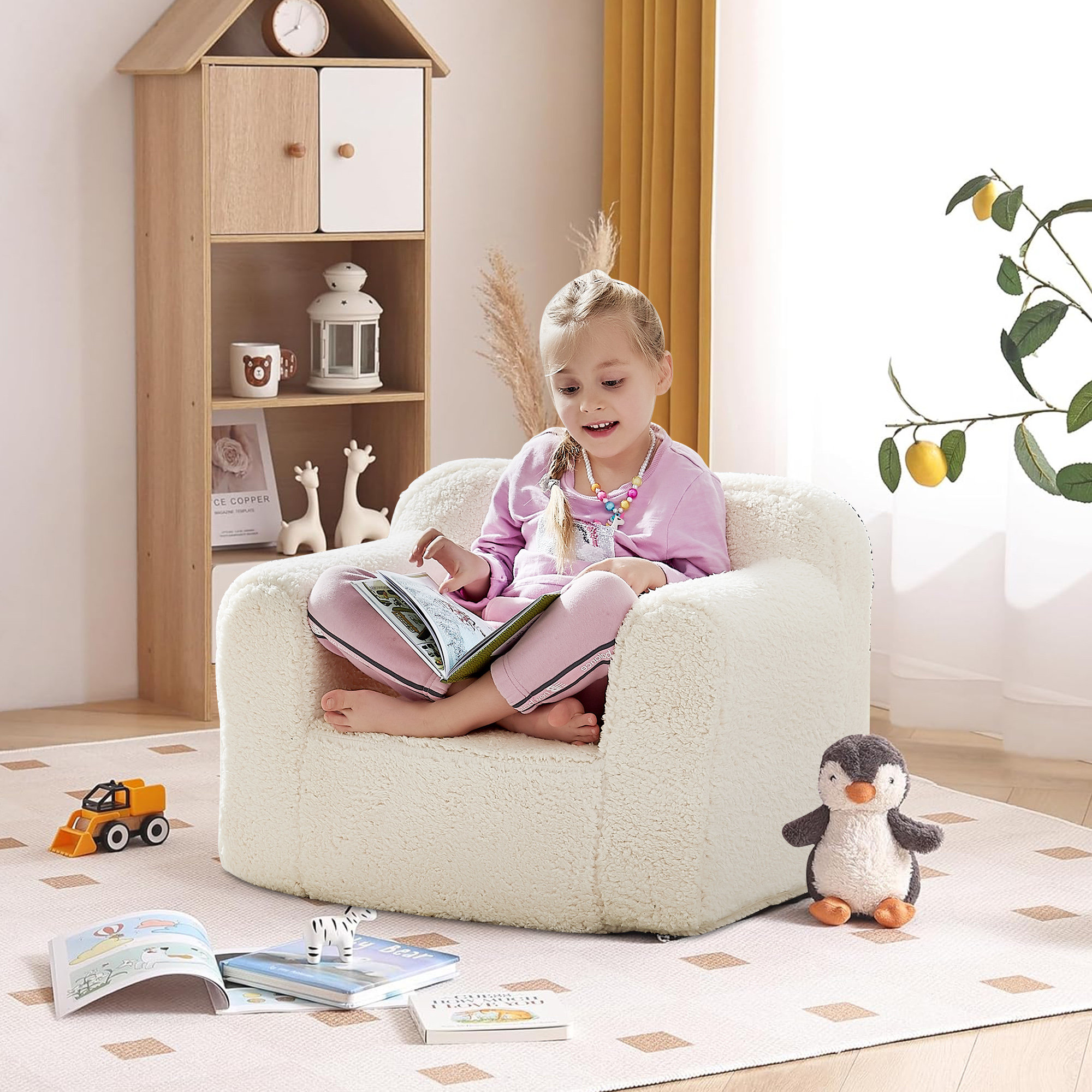 Alexia Kids Club Chair, Beige