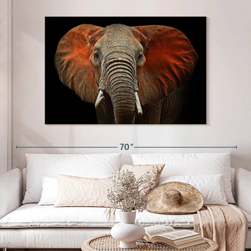 Elephant Portrait, 24" H x 36" W
