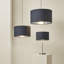 Dashima Linen Blend Drum Lamp Shade ( Slip-On ) in Grey-1358623220