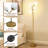 68'' Modern Tree Floor Lamp With Bulbs , Gold Standing Lamp With Frosted Glass Shade For Living Room & Bedroom-680184471