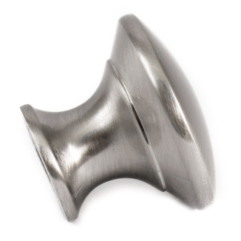Poignée ronde 1 1/4" de diamètre, Nickel brossé