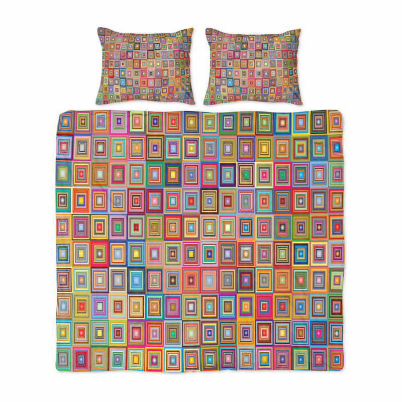  Ensemble de housse de couette décalée, Housse de couette grand + 2 taies décoratives