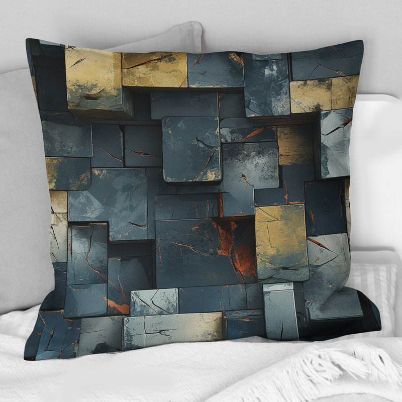  Coussin décoratif en polyester, H 16 po x l 16 po
