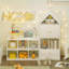 Kids Bookshelf, House-Shaped Versatile Storage for Books/Toys, Adjustable Placement, Easy Assembly | White | MDF