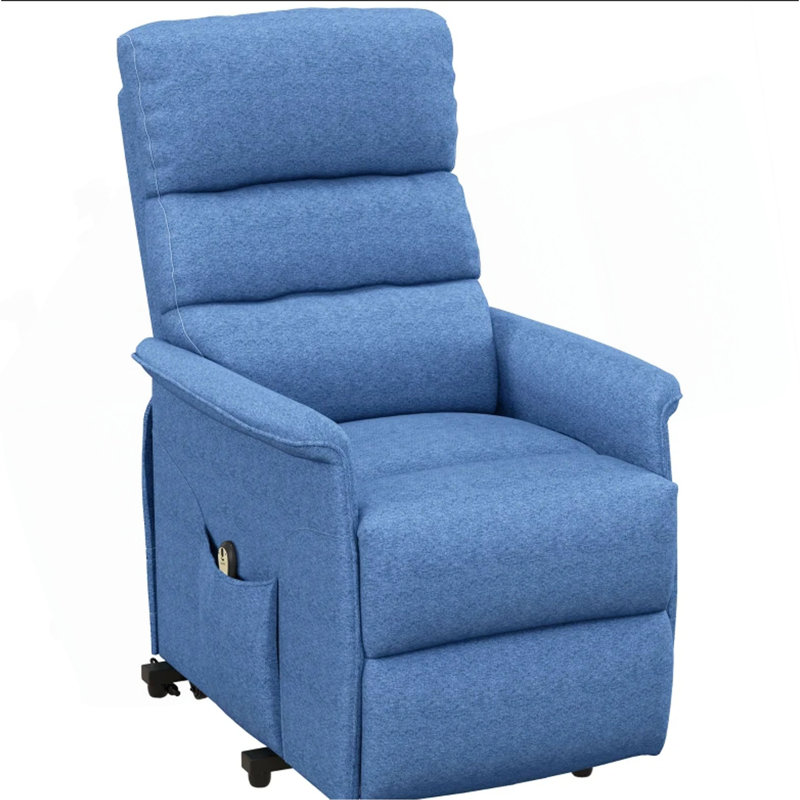 Fauteuil inclinable électrique avec télécommande, Bleu