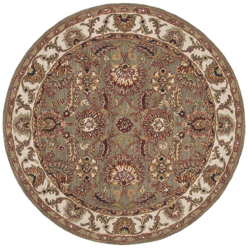Alger Classic Hand Tufted Wool Oriental Rug, Round 8'