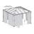 Palram - Canopia Palermo 4300 14' x 14' Gazebo Netting Screen
