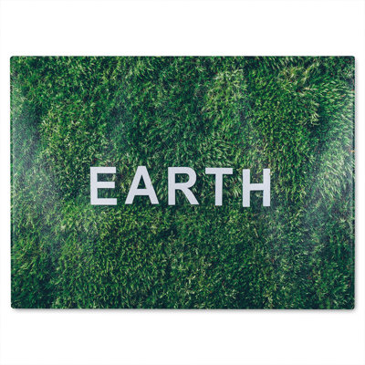 Wellness Earth Designer Glass Chopping Board