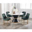 47cm H Velvet Upholstered Metal Accent-161890964