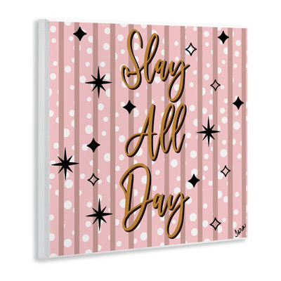 Plaque murale «Slay All Day with Sparkle» par Tara Boone