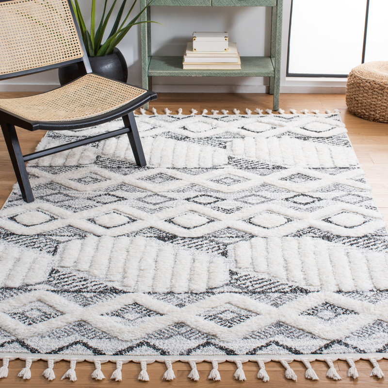 Tapis performance à poils longs style marocain, Rectangle 8 pi x 10 pi
