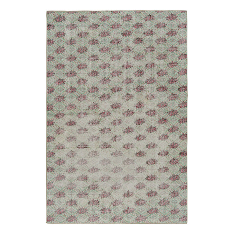 One-of-a-Kind Rectangle 5’4”x8’ Hand Knotted Area Rug