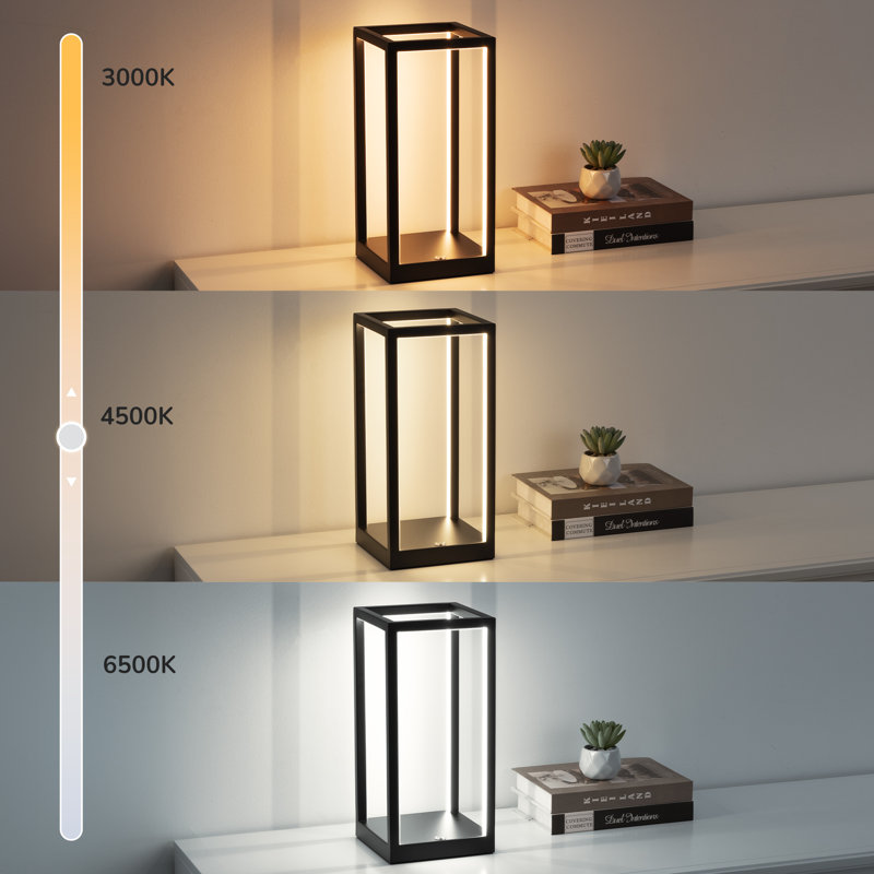 Lampe de table à DEL 13,6 "à intensité variable avec commande tactile et port USB-A Type-C (ensemble de 2)