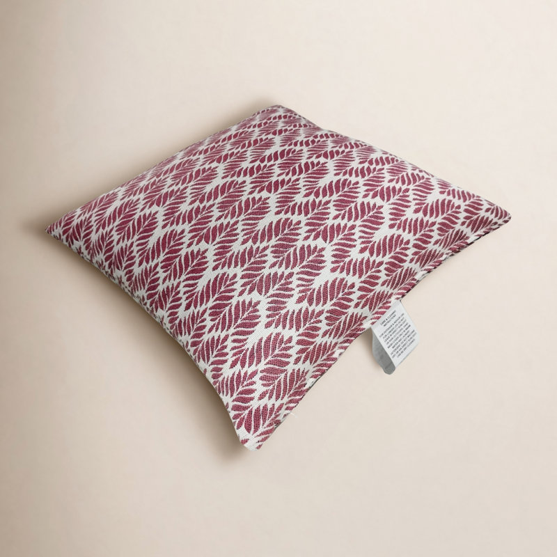 Housse de coussin et insert Travers Liza Travers en rouge / orange / blanc, 16 po x 16 po