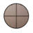 28" Round Black Metal Framed Wall Mirror for Bathroom & Living Room