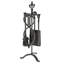 Vida Fleur-de-Lys Steel Fireplace Tool Set-19298081