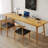 Burlywood Rectangular Solid Wood desk-114884219