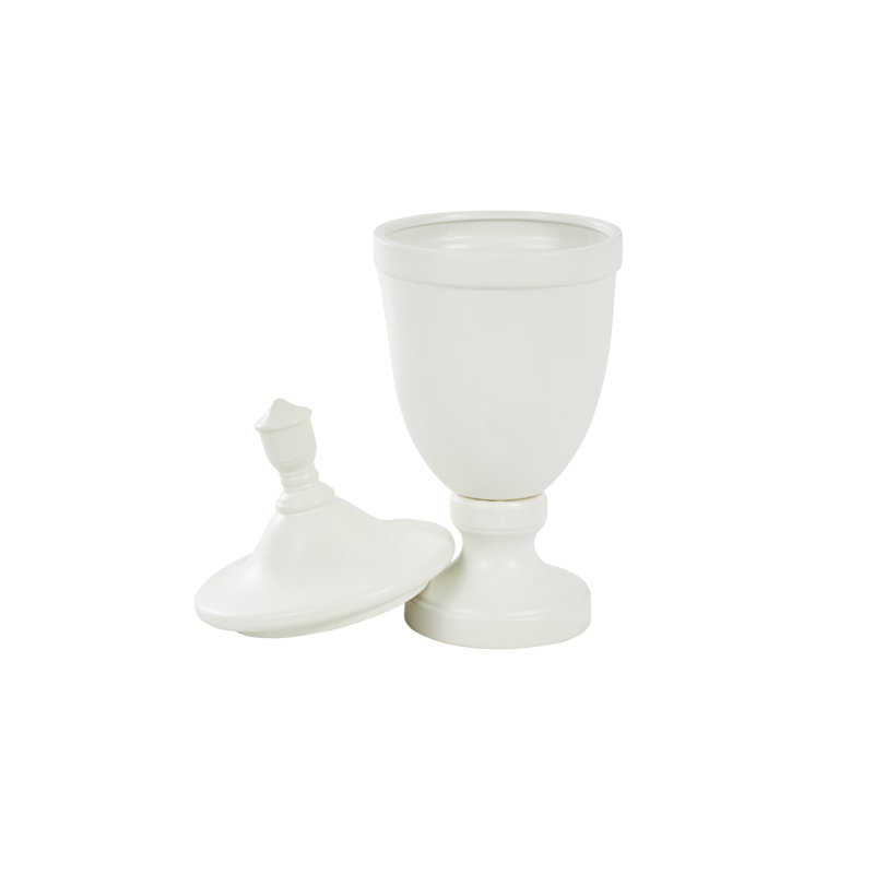 Objet de décoration Cidni, 22.38'' H x 9.75'' W x 9.75'' D, Blanc