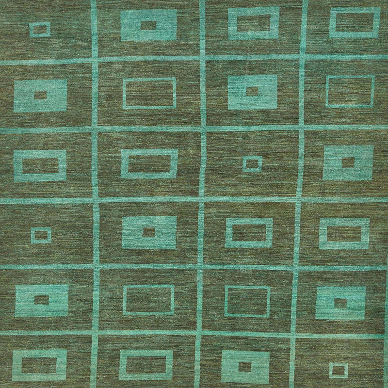 Abstract Indoor Rug, Square 4'