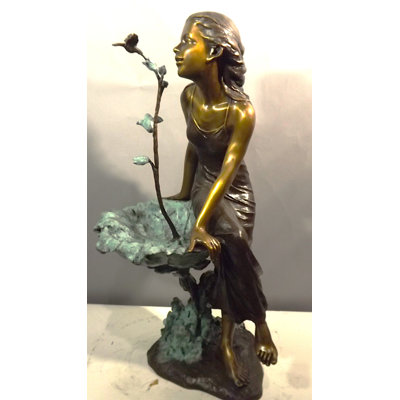Water Resistant UV Resistant Bronze Garden Statue