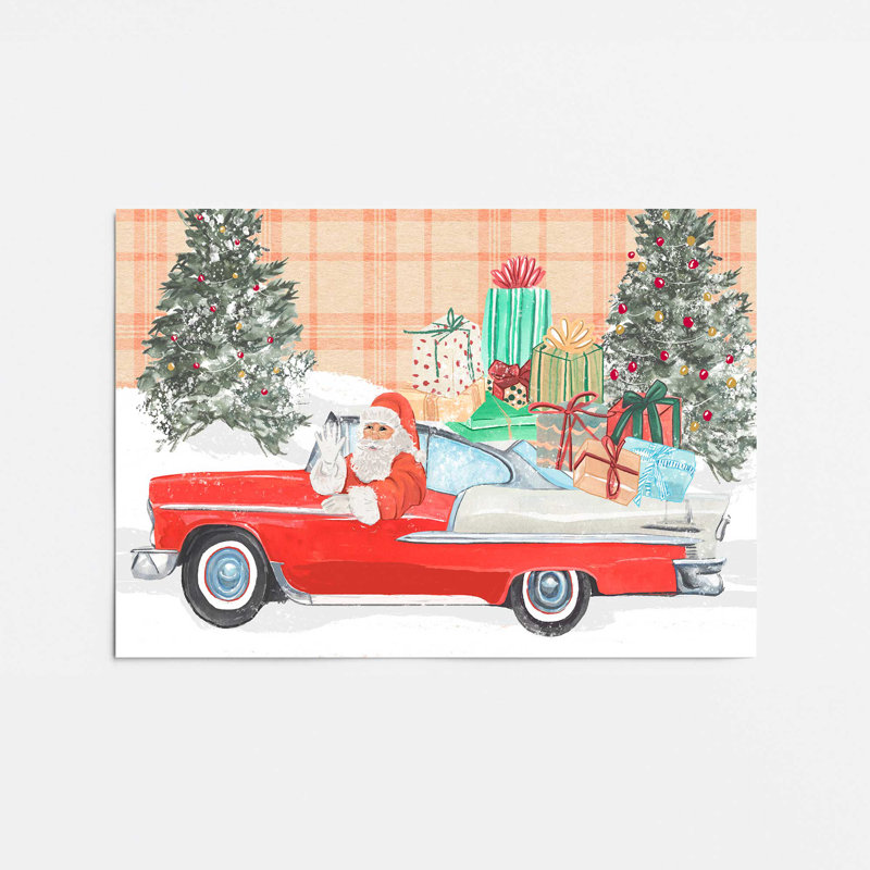 «Santa's Holiday Convertible Rolled Print», H 11 po x l 14 po, Sans cadre, papier