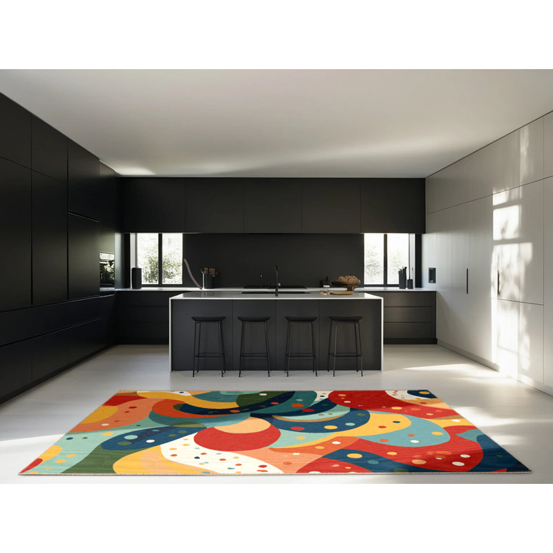 Jazzy Stomp Rug, Square 6'