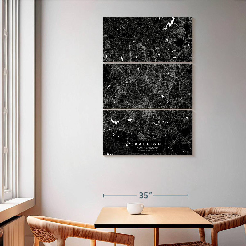 Aliaz Black Raleigh Map