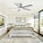 52" Modern Brushed Nickel Finish Reversible Quiet Motor Ceiling Fan With Light And Remote Control