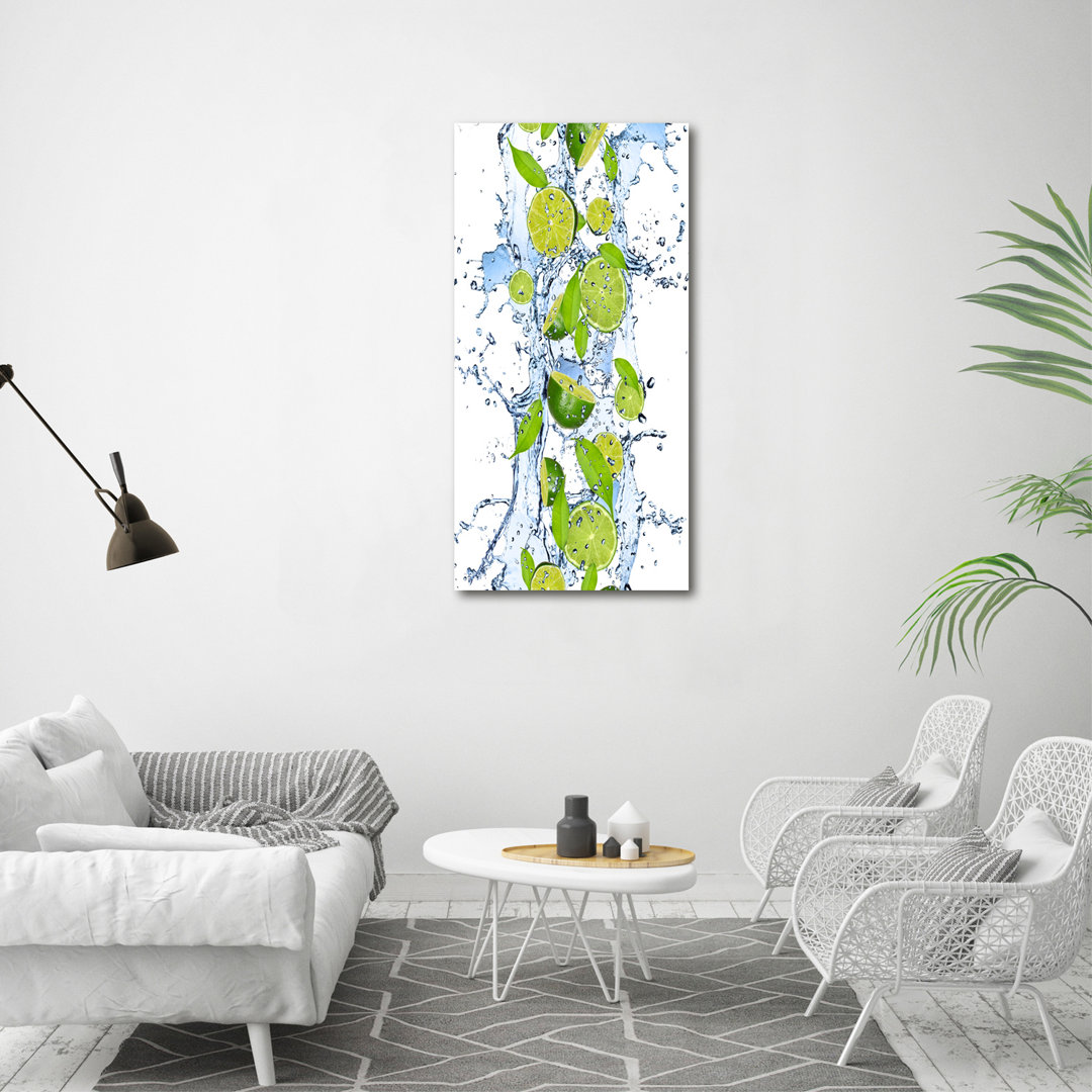 Dacula Limonka und Wasser - Kunstdrucke auf Leinwand - Wrapped Canvas