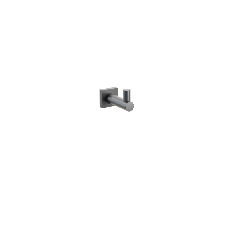 Modern Tubular Brass Single Robe Hook, Oil Rubbed Bronze