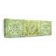 Carreaux ornementaux verts sur toile-1773165641