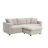 Versatile Polyester Sectional Sofa With Convertible Ottoman For All Spaces-175974015