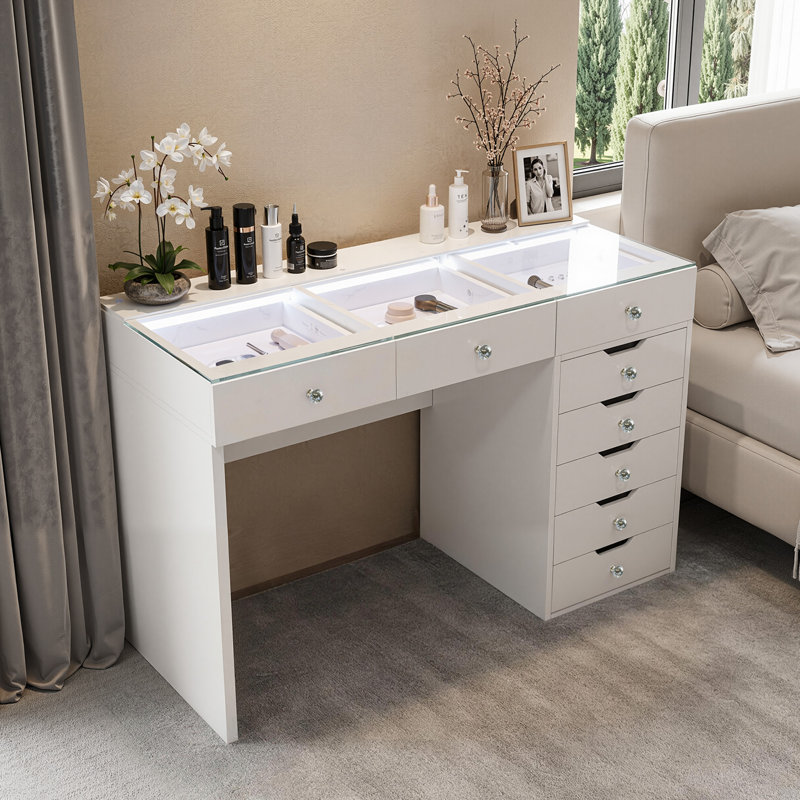 Nakeema Dressing Table with LED Lights