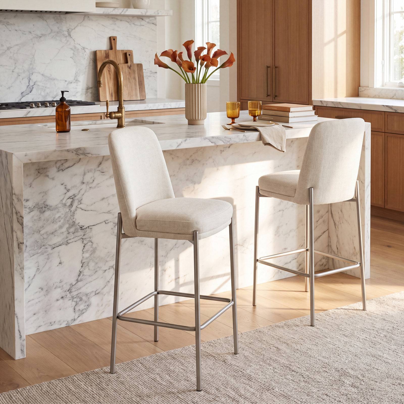 Linen Bar and Counter Stool, Counter Stool (25” Seat Height)