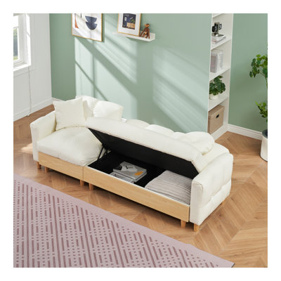 technologie canapé en tissu trois canapés-lits relevables Canapé-lit avec armoire de rangement Le canapé est doux et confortable et convient aux salles de réunion, aux salons et aux chambres à coucher