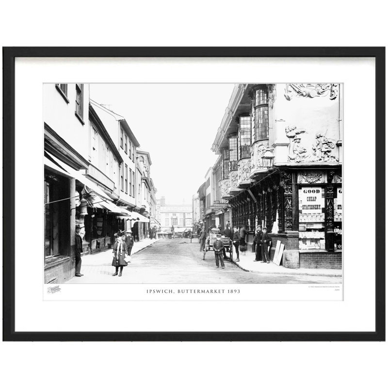 Ipswich, Buttermarket 1893 by Francis Frith - Single Picture Frame Print, 60cm H x 80cm W  x 2.3cm D