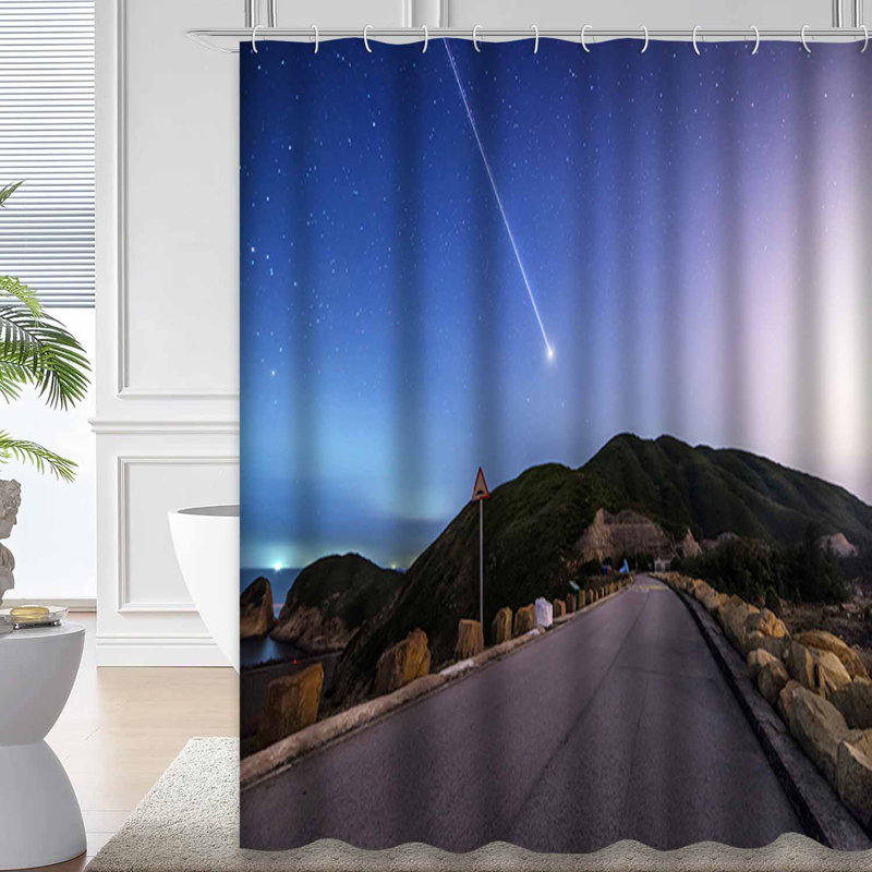 Rideau de douche Starry Night, L 72 po x l 84 po