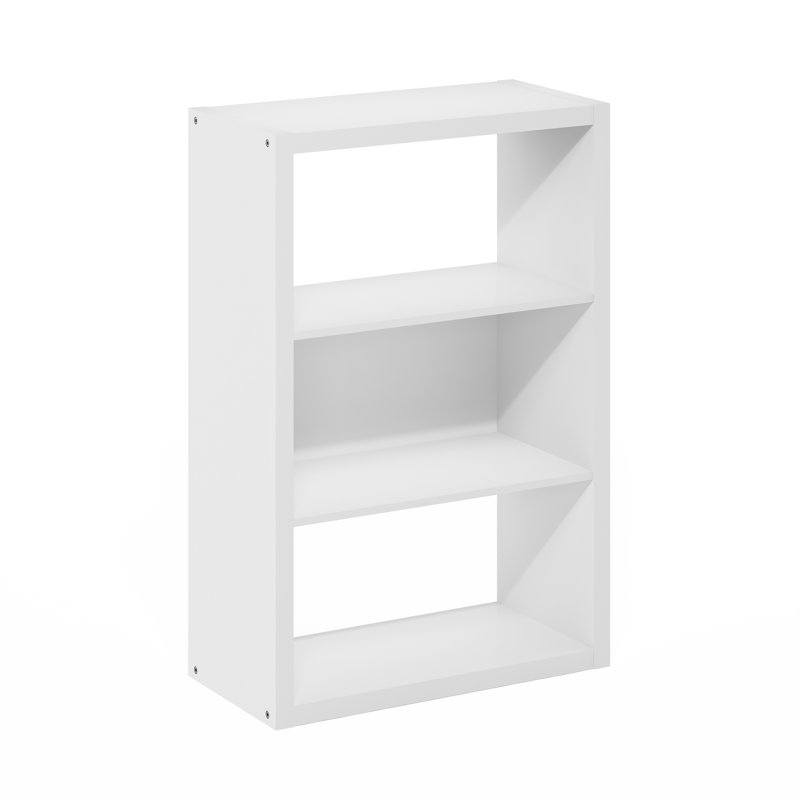 Viola Open Shelf Bookcase, Bookshelf,, (3 Shelves) 35.91"H x 23.2"W x 11.3"D, White