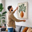 Terracotta Vase and Ferns Botanical - Wrapped Canvas-764712410-764712413