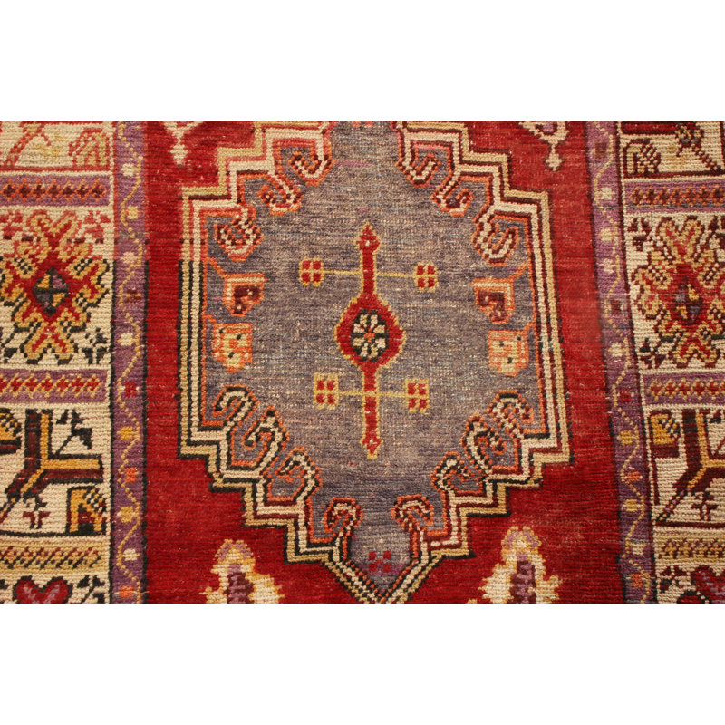 One-of-a-Kind 3'4" X 9'3" Hand Knotted Area Rug