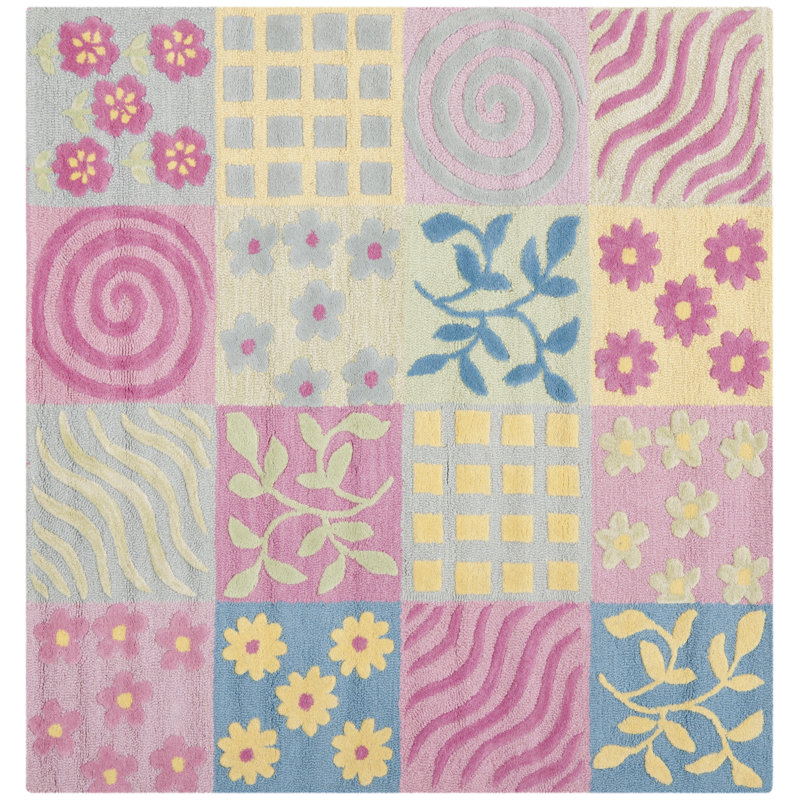 Claro Hand Tufted 80% Wool And 20% Cotton Rug, Square 5'