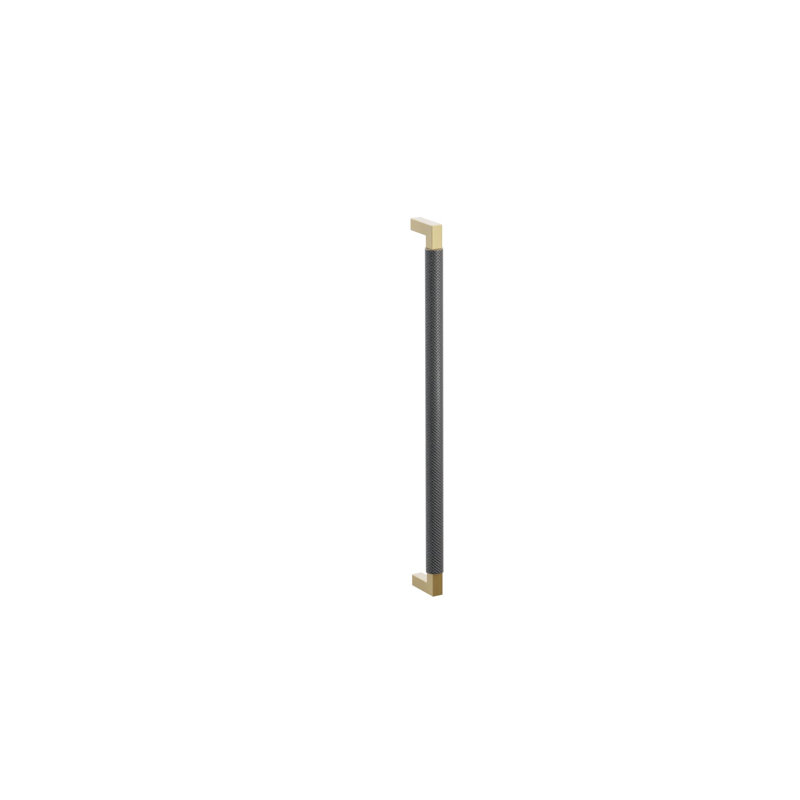 Emtek Concealed SELECT Appliance Pull 18" L-Square Stem Knurled Bar, French Antique/Oil Rubbed Bronze