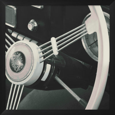 Vintage White Steering Print by Lillian August
